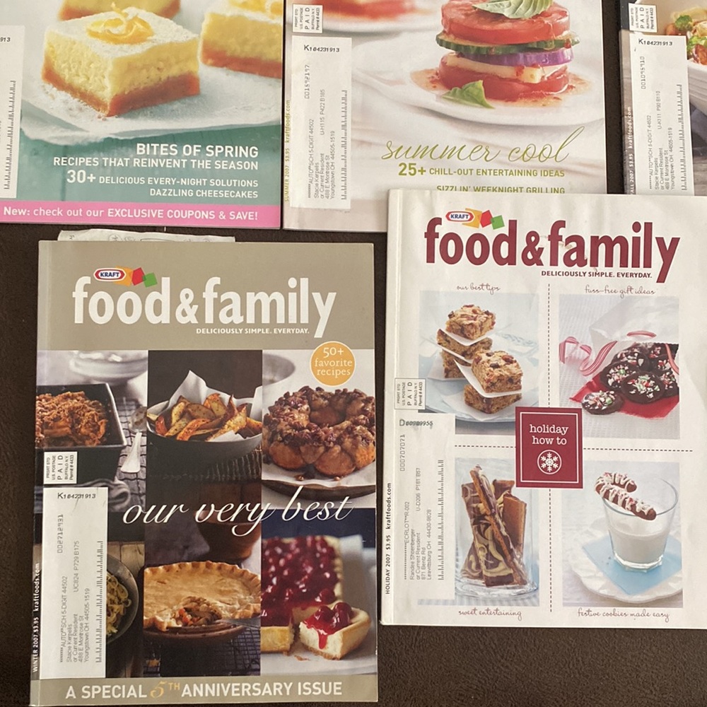 2007 Kraft food & family cooking magazines Spring summer fall winter holidays 5 - Picture 4 of 4